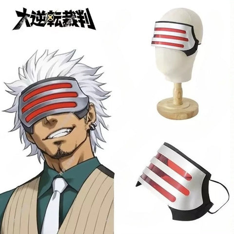 Ace Attorney Godot Cosplay Costume with Mask