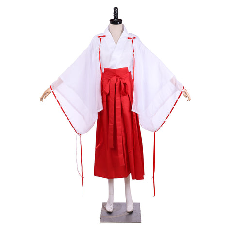 Full set of Inuyasha Kikyo Cosplay Kimono Costume