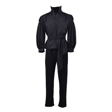 Westley The Princess Bride Cosplay Costume - Black Swordsman Warrior Suit for Halloween