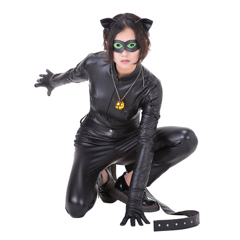 Miraculous Ladybug Cat Noir Black Jumpsuits Halloween Costumes