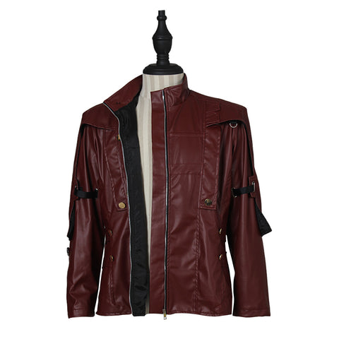 Star Lord Leather Jacket Cosplay Halloween Costume - Guardians of the Galaxy 2 Short Jacket by Coscosmos