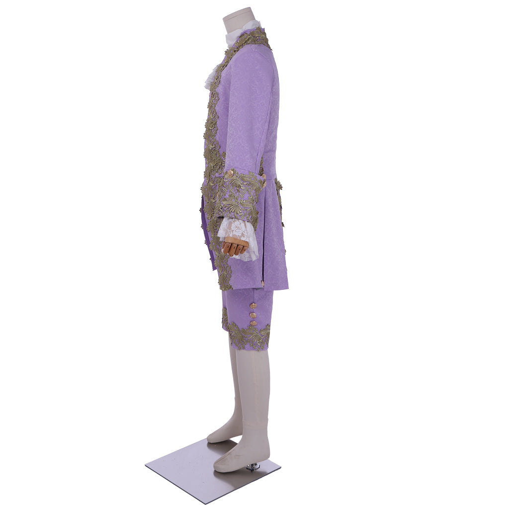 Purple 18th Century Rococo Men's Costume - Marie Antoinette Inspired | Coscomos Medieval Series