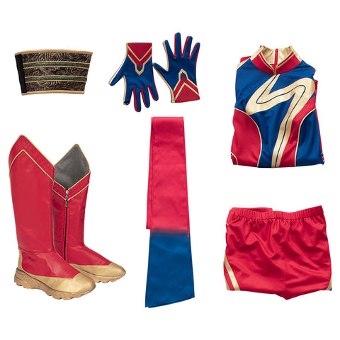 Ms. Marvel Kamala Khan Cosplay Costume from Captain Marvel 2