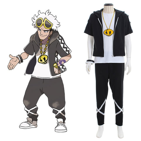 Pokémon Sun and Moon Guzma Cosplay Costume Jacket