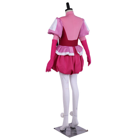 Steven Universe Spinel Gem Cosplay Costume Full Set Pink Dress with Gloves & Socks