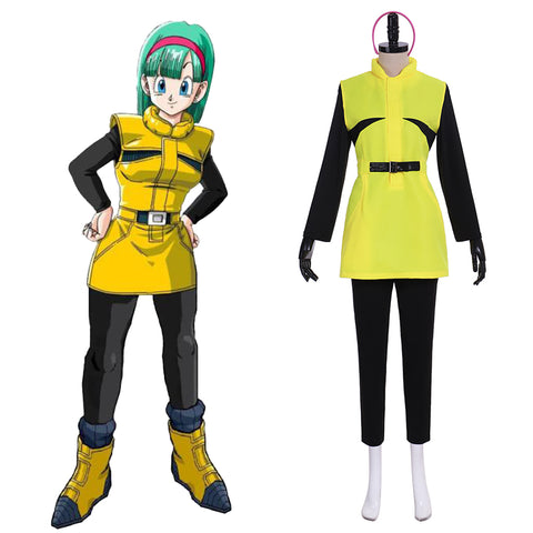 Anime Dragon Ball Z Bulma Planet Namek Cosplay Costume