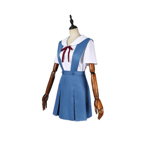 Asuka Langley Soryu Cosplay Costume Outfit - Ayanami Rei Uniform Full Set Halloween Suit