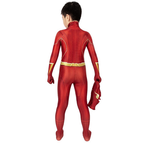 The Flash Season 6 Barry Allen Cosplay Costume Kid Jumpsuit Body Costume