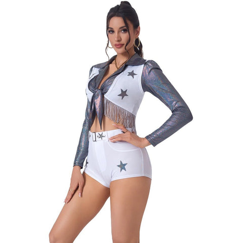 Dallas Cowboy Cheerleader Outfits for Women - Football Baby Dance Performance Costumes - Coscosmos