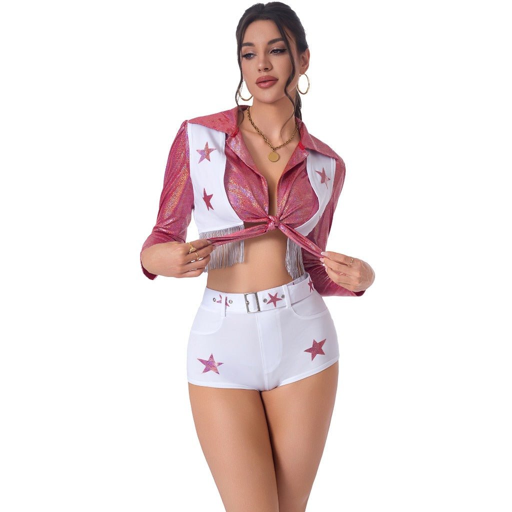 Dallas Cowboy Cheerleader Outfits for Women - Football Baby Dance Performance Costumes - Coscosmos
