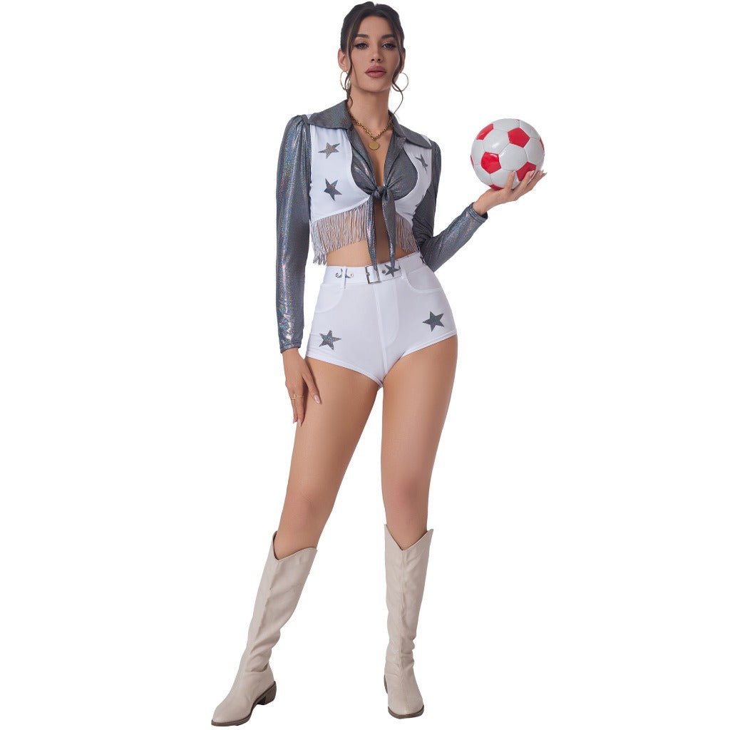 Dallas Cowboy Cheerleader Outfits for Women - Football Baby Dance Performance Costumes - Coscosmos