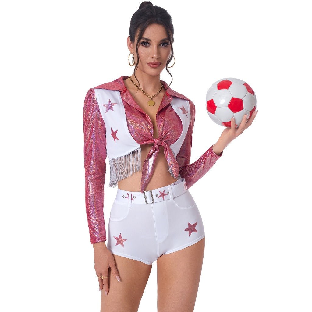 Dallas Cowboy Cheerleader Outfits for Women - Football Baby Dance Performance Costumes - Coscosmos