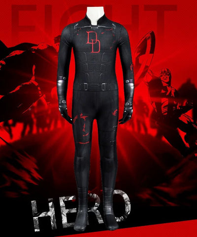 Daredevil: Born Again Season 2 Matt Murdock Child’s Bodysuit Cosplay Costume Set – Premium Superhero Jumpsuit for Kids - Coscosmos