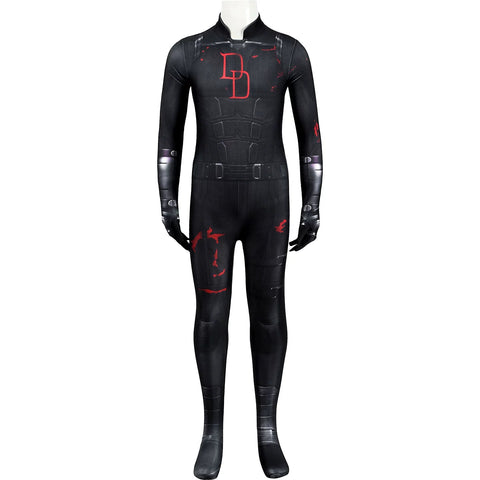 Daredevil: Born Again Season 2 Matt Murdock Child’s Bodysuit Cosplay Costume Set – Premium Superhero Jumpsuit for Kids - Coscosmos
