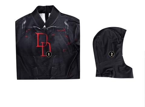 Daredevil: Born Again Season 2 Matt Murdock Child’s Bodysuit Cosplay Costume Set – Premium Superhero Jumpsuit for Kids - Coscosmos