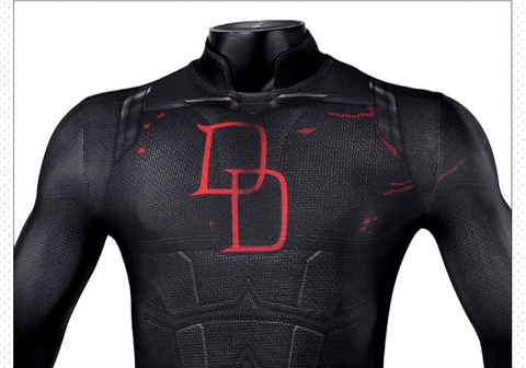 Daredevil: Born Again Season 2 Matt Murdock Cosplay Jumpsuit – Marvel Licensed Spandex Bodysuit for Fans - Coscosmos