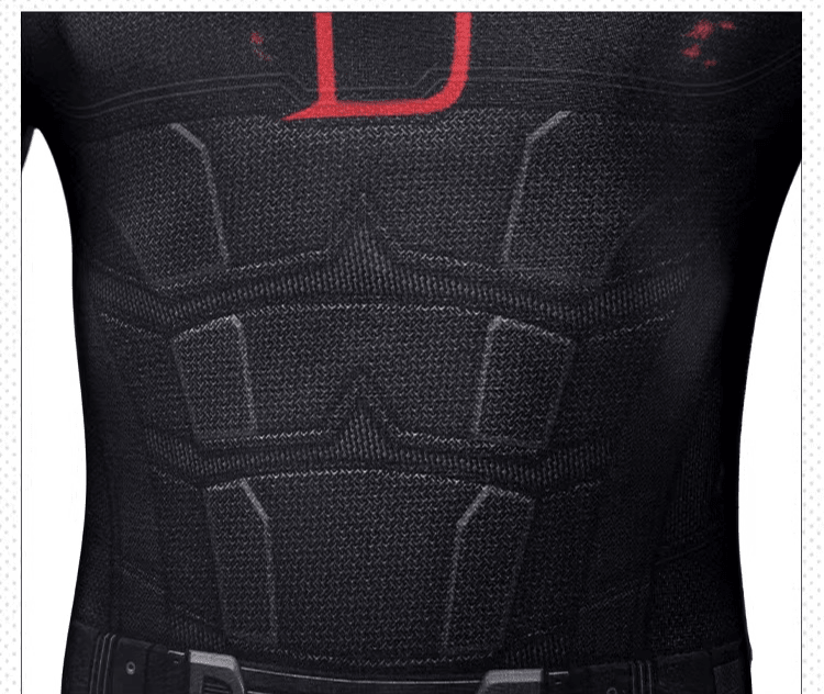 Daredevil: Born Again Season 2 Matt Murdock Cosplay Jumpsuit – Marvel Licensed Spandex Bodysuit for Fans - Coscosmos
