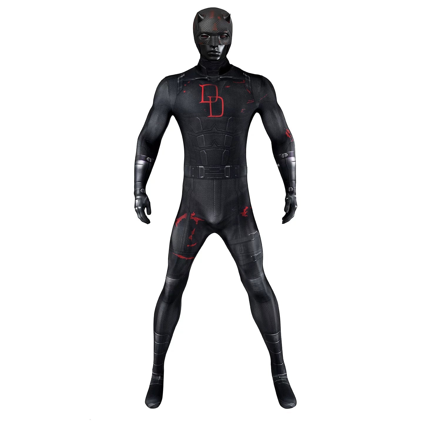Daredevil: Born Again Season 2 Matt Murdock Cosplay Jumpsuit – Marvel Licensed Spandex Bodysuit for Fans - Coscosmos