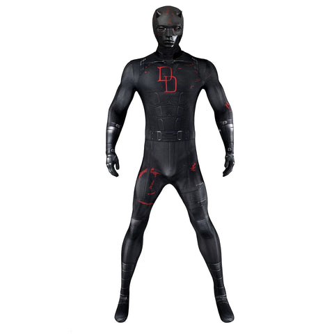 Daredevil: Born Again Season 2 Matt Murdock Cosplay Jumpsuit – Marvel Licensed Spandex Bodysuit for Fans - Coscosmos