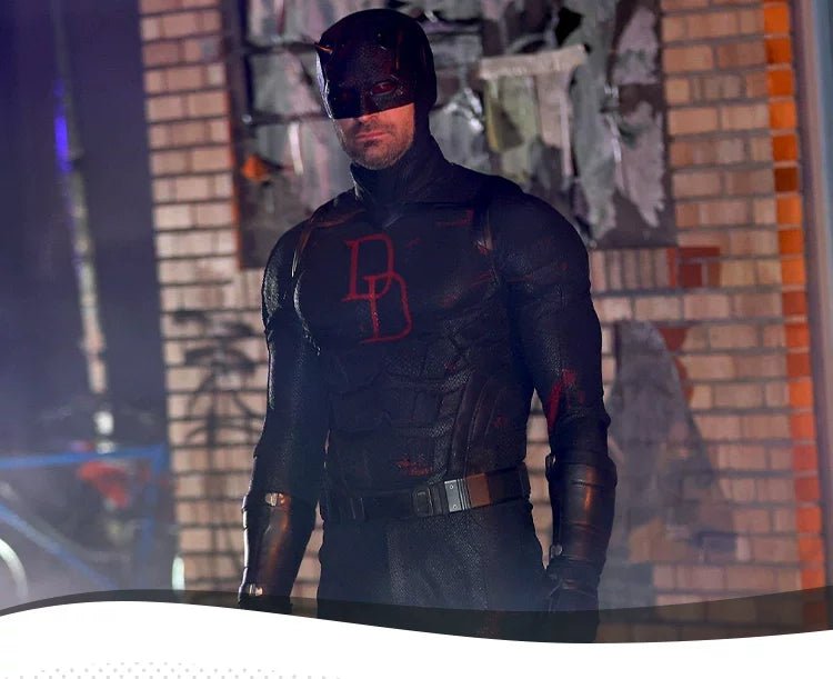 Daredevil: Born Again Season 2 Matt Murdock Cosplay Jumpsuit – Marvel Licensed Spandex Bodysuit for Fans - Coscosmos