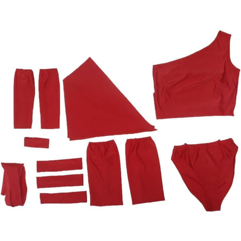 Daredevil: Elektra Natchios Red Ninja Costume Suit - Premium Cosplay Outfit - Coscosmos