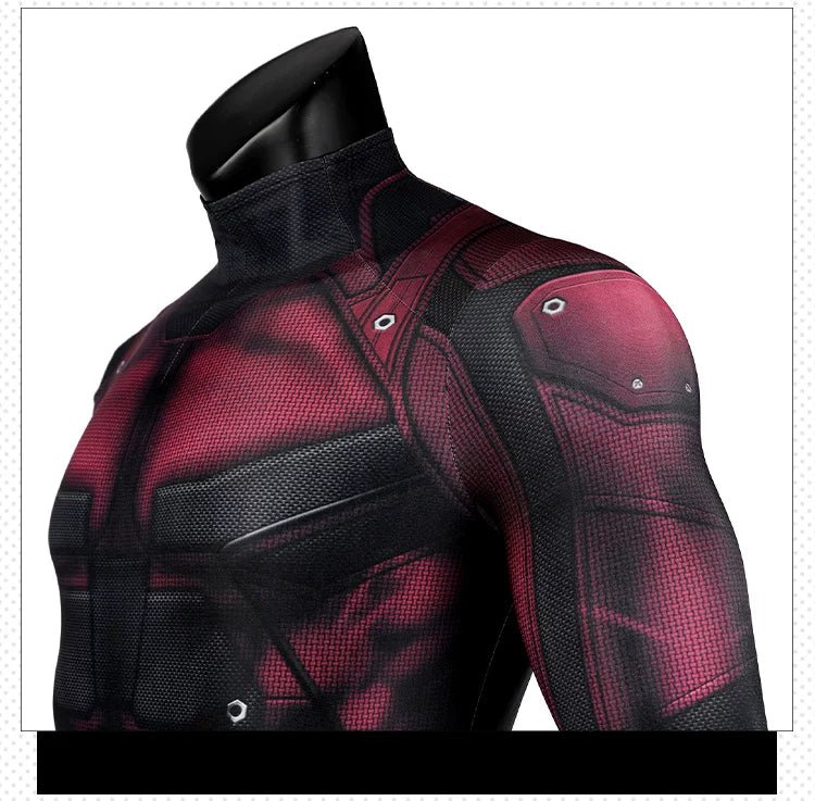 Daredevil Matt Murdock Red Jumpsuit Zentai Suit Cosplay Costume – Superhero Bodysuit for Comic Con, Halloween, and Themed Events - Coscosmos