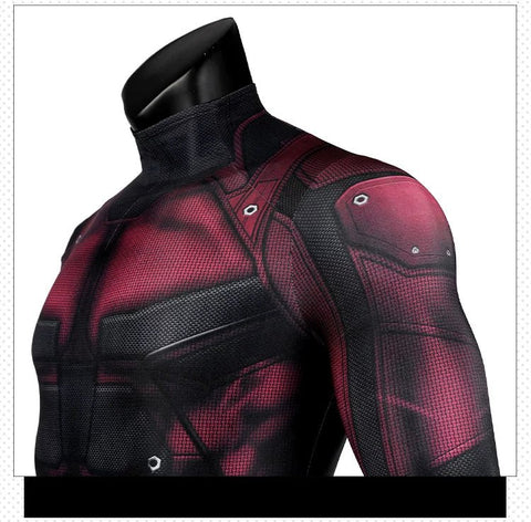 Daredevil Matt Murdock Red Jumpsuit Zentai Suit Cosplay Costume – Superhero Bodysuit for Comic Con, Halloween, and Themed Events - Coscosmos