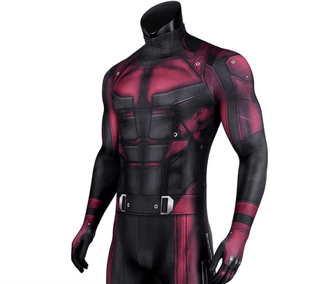 Daredevil Matt Murdock Red Jumpsuit Zentai Suit Cosplay Costume – Superhero Bodysuit for Comic Con, Halloween, and Themed Events - Coscosmos