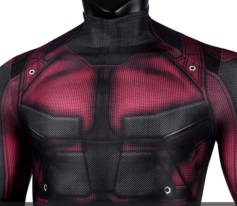 Daredevil Matt Murdock Red Jumpsuit Zentai Suit Cosplay Costume – Superhero Bodysuit for Comic Con, Halloween, and Themed Events - Coscosmos