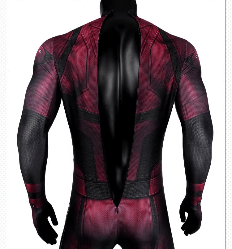 Daredevil Matt Murdock Red Jumpsuit Zentai Suit Cosplay Costume – Superhero Bodysuit for Comic Con, Halloween, and Themed Events - Coscosmos