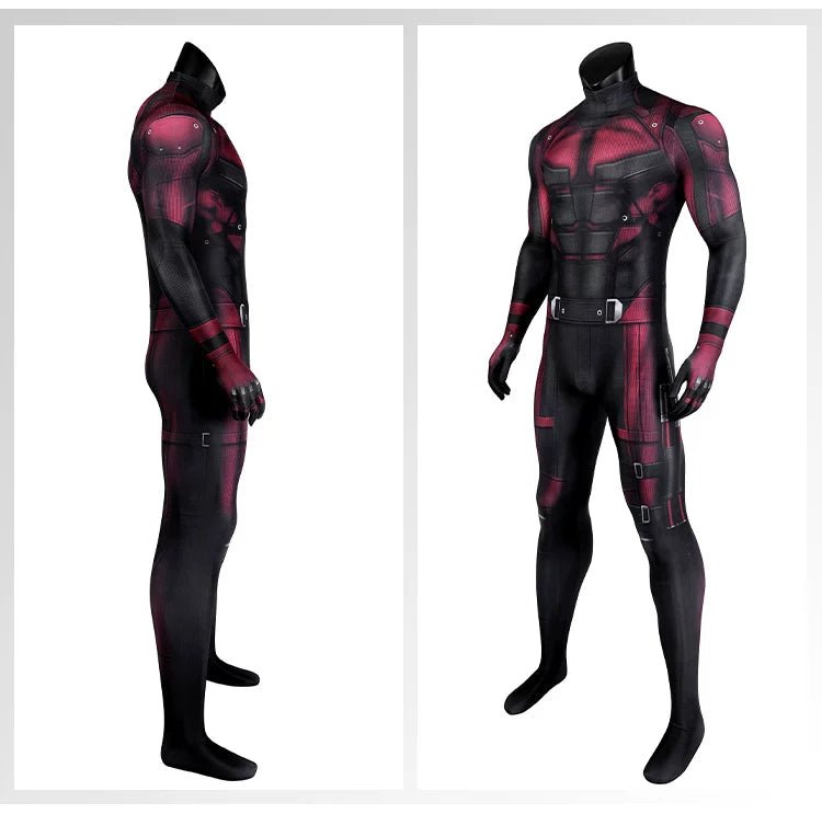 Daredevil Matt Murdock Red Jumpsuit Zentai Suit Cosplay Costume – Superhero Bodysuit for Comic Con, Halloween, and Themed Events - Coscosmos