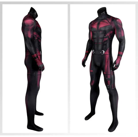 Daredevil Matt Murdock Red Jumpsuit Zentai Suit Cosplay Costume – Superhero Bodysuit for Comic Con, Halloween, and Themed Events - Coscosmos