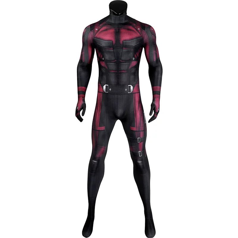 Daredevil Matt Murdock Red Jumpsuit Zentai Suit Cosplay Costume – Superhero Bodysuit for Comic Con, Halloween, and Themed Events - Coscosmos