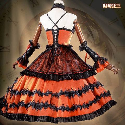 Date A Live Kurumi Tokisaki Cosplay Gothic Lolita Battle Dress Costume - Coscosmos