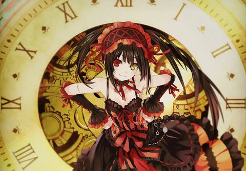 Date A Live Kurumi Tokisaki Cosplay Gothic Lolita Battle Dress Costume - Coscosmos
