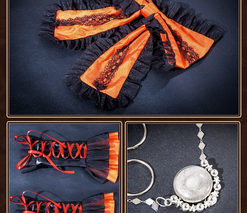 Date A Live Kurumi Tokisaki Cosplay Gothic Lolita Battle Dress Costume - Coscosmos