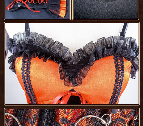 Date A Live Kurumi Tokisaki Cosplay Gothic Lolita Battle Dress Costume - Coscosmos