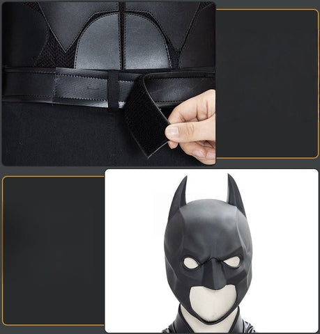 DC Batman Cosplay Costume - Bruce Wayne Full Bodysuit with Premium Stitching & Detailing - Coscosmos