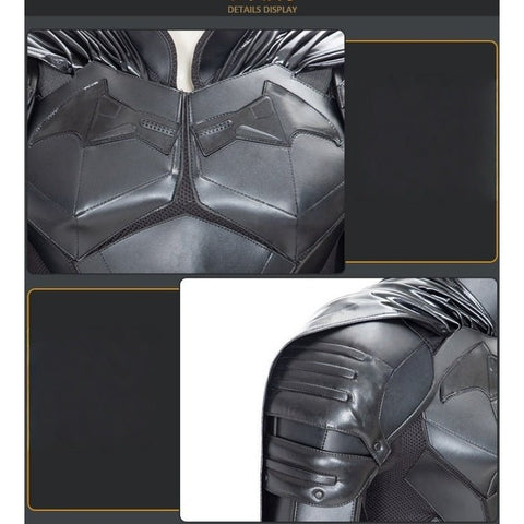 DC Batman Cosplay Costume - Bruce Wayne Full Bodysuit with Premium Stitching & Detailing - Coscosmos