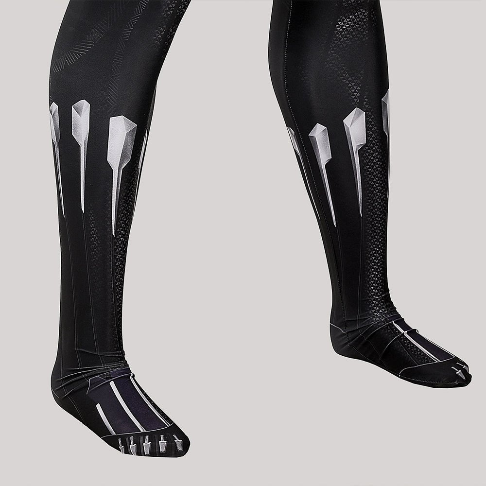 DC Black Panther Jumpsuit Cosplay Costume Suit with Mask for Men - Halloween Bodysuit - Coscosmos