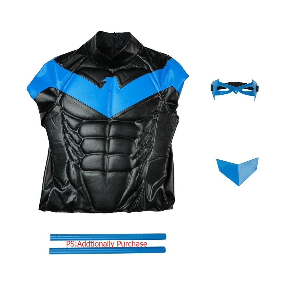 DC Comics Nightwing Blue Comic Version Full Cosplay Costume - Coscosmos