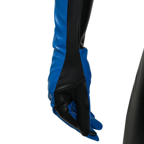 DC Comics Nightwing Dick Grayson Blue Non - Muscle Bodysuit Full Set Cosplay Costume - Coscosmos