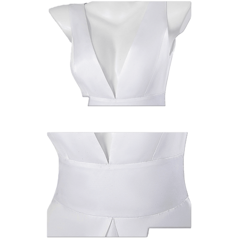 DC Harley Quinn Joker Wedding Dress Cosplay Costume Full Set - Official Movie Outfit Replica - Coscosmos