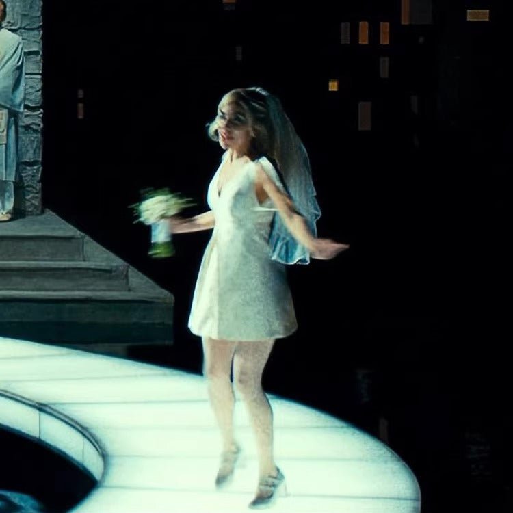 DC Harley Quinn Joker Wedding Dress Cosplay Costume Full Set - Official Movie Outfit Replica - Coscosmos