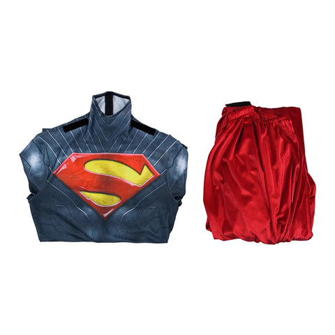 DC Superman Deluxe Cosplay Costume Absolute Superman Hero Jumpsuit Comic Version Full Set - Coscosmos