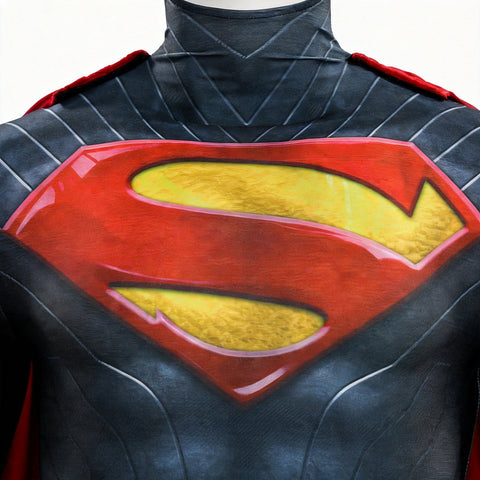 DC Superman Deluxe Cosplay Costume Absolute Superman Hero Jumpsuit Comic Version Full Set - Coscosmos