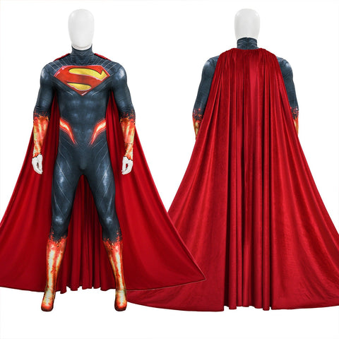 DC Superman Deluxe Cosplay Costume Absolute Superman Hero Jumpsuit Comic Version Full Set - Coscosmos