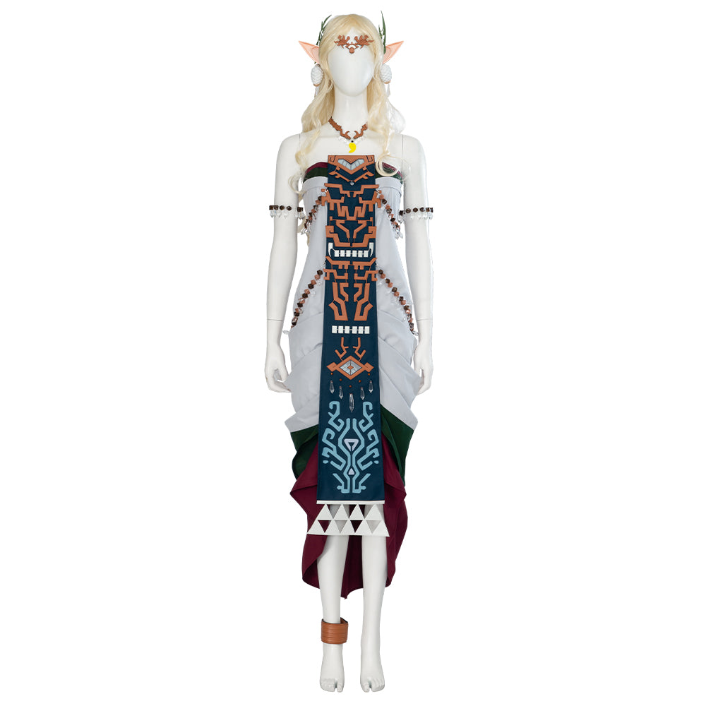 Queen Sonia Cosplay Costume from The Legend of Zelda: Tears of the Kingdom - Animated Game Outfit