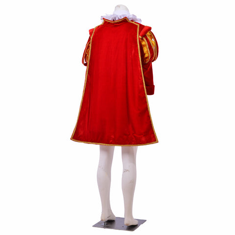 Men’s Tudor Renaissance Cosplay Costume - Elizabethan Era King’s Suit with Hat | Coscomos Medieval Series