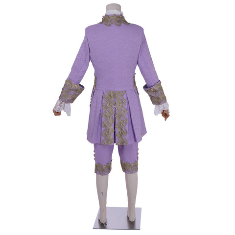 Purple 18th Century Rococo Men's Costume - Marie Antoinette Inspired | Coscomos Medieval Series